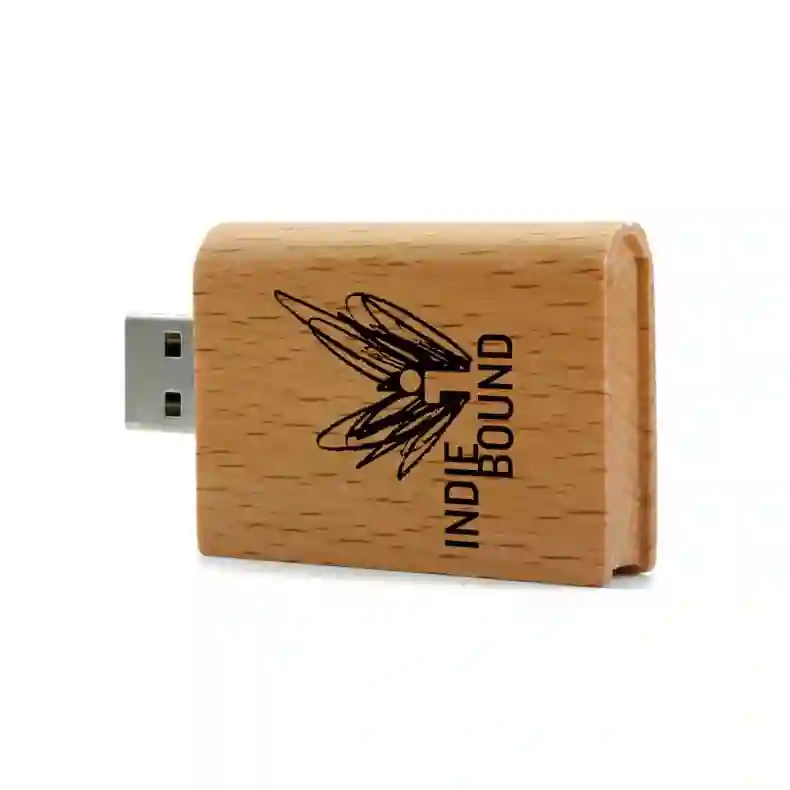 Kitap Şeklinde Ahşap USB Bellek